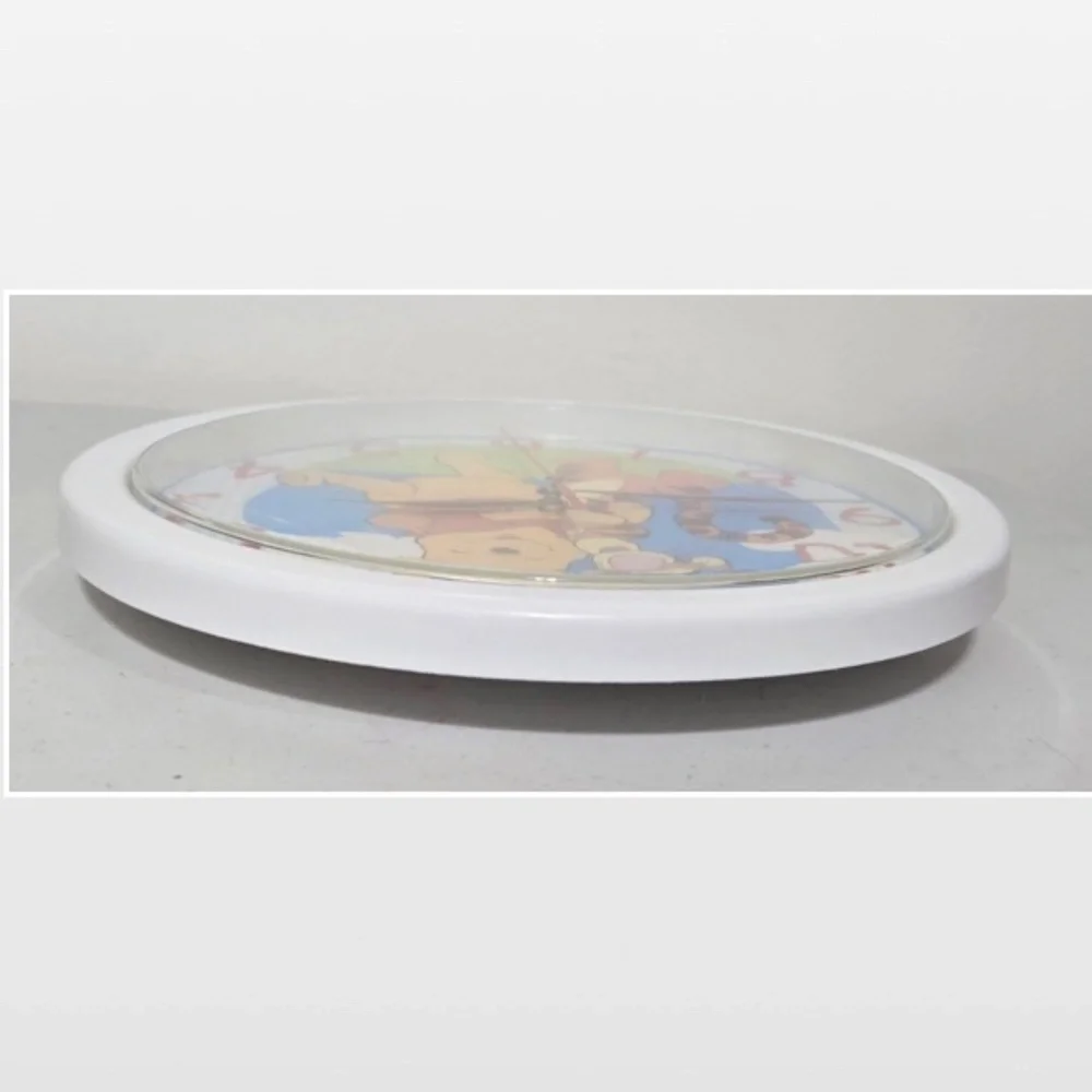 Vtg 90s Disney Wall Clock Winnie The Pooh & Tigger 10” Battery Analog Working